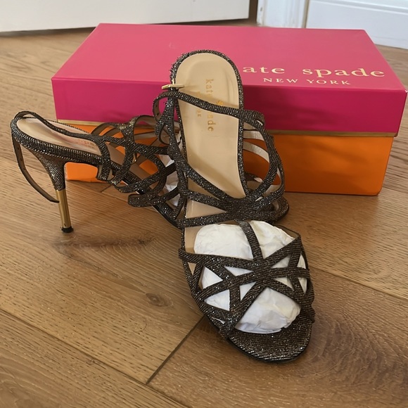 Kate Spade Bronze Glitter Heel - Picture 3 of 3